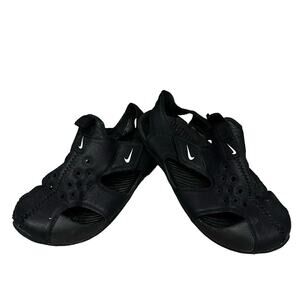 Nike Boy's 10C Sunray Protect 2 Black Sandal Water Shoe
